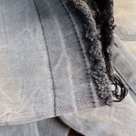 Aeropostale Size 8 Jegging Jeans High Waisted Denim Gray Ankle Distressed Faded - Picture 3 of 15